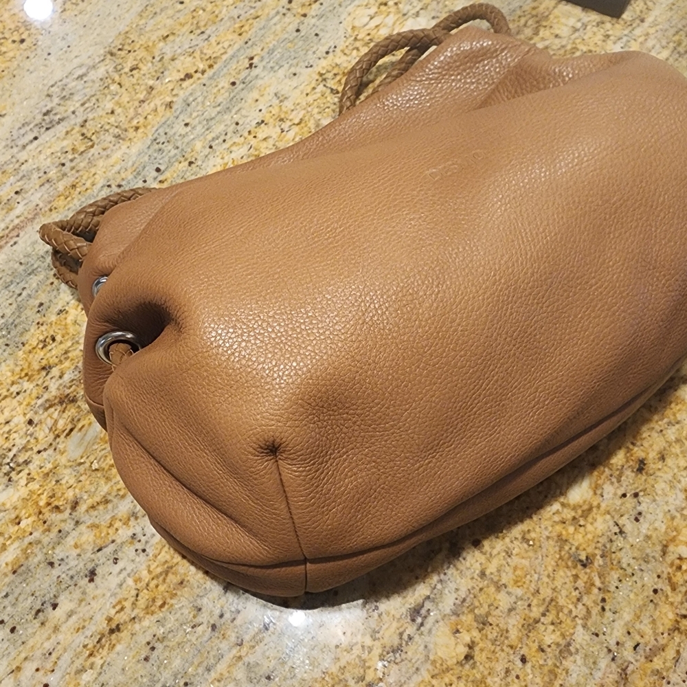 Desmo Italian made in Italy brown leather shoulder bag medium size 😍 - Picture 11 of 12